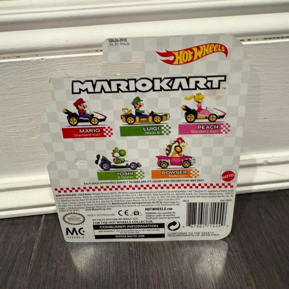 NWT Hot Wheels Mario Kart Track Die-Cast Vehicle - Kids Toddlers Boys - Picture 4 of 4